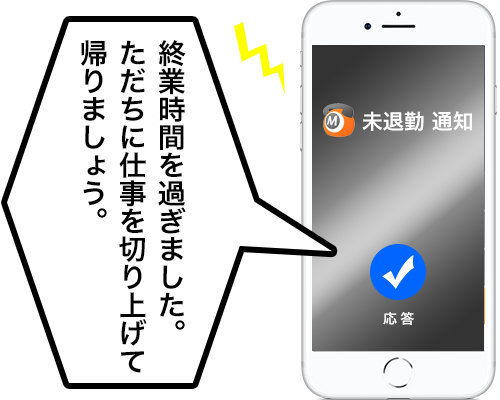 打刻漏れを着信で通知して防止